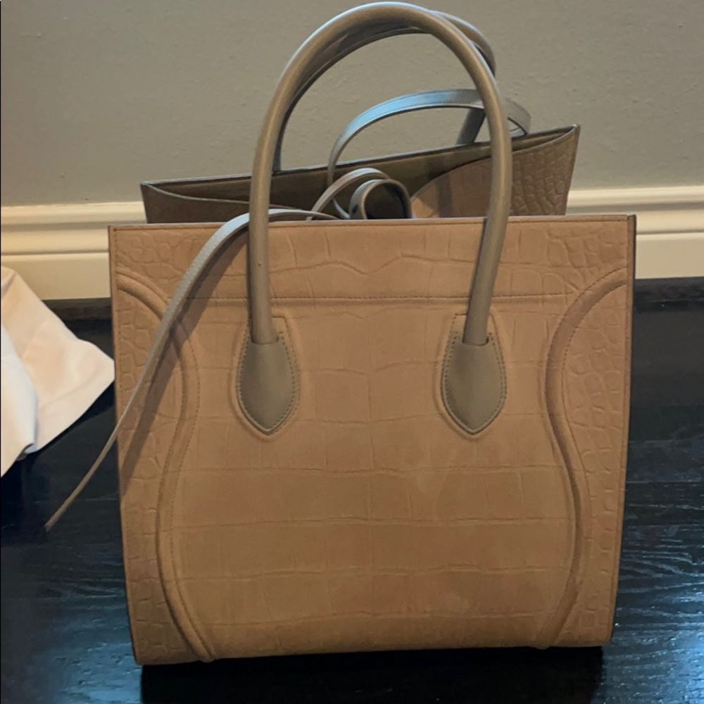 Celine medium Phantom crocodile print bag purse - Picture 6 of 15